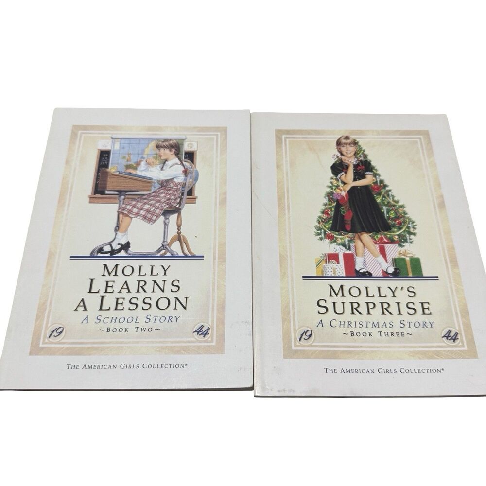 American Girl Doll Books Molly Book 2 And Three Learns A Lesson Mollys Surprise